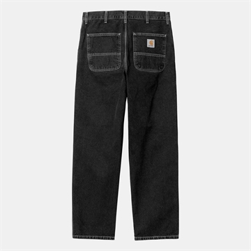 Carhartt WIP Pants Simple Cotton Black Stone Wash